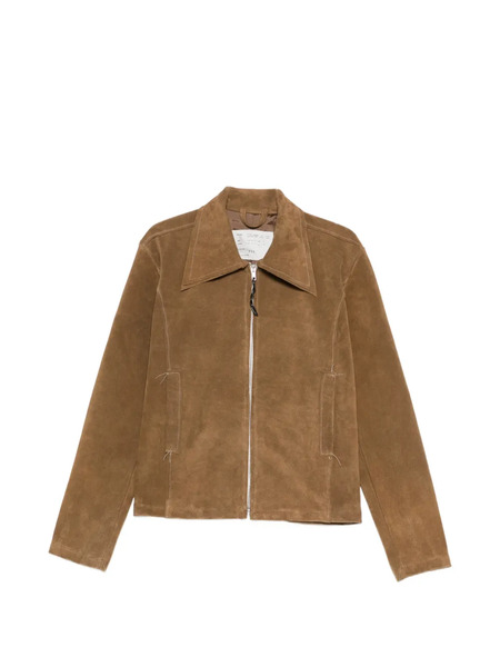  Camiel Fortgens Fitted Zip Pocket Jacket - Brown 