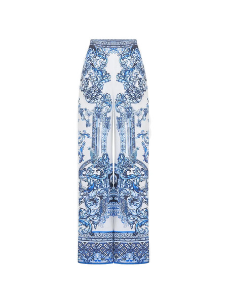  Camilla A Tiled Wonderland Trousers - White 