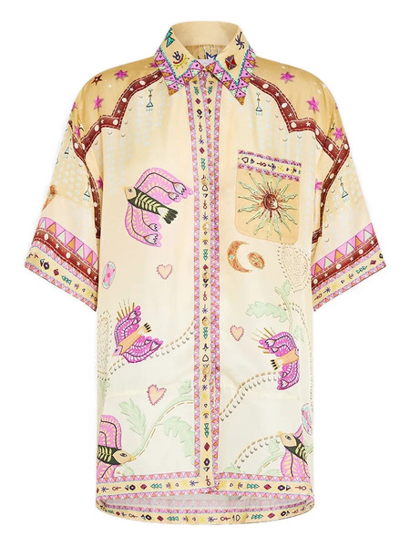 Camilla Aswan Abstract Shirt - Neutrals 
