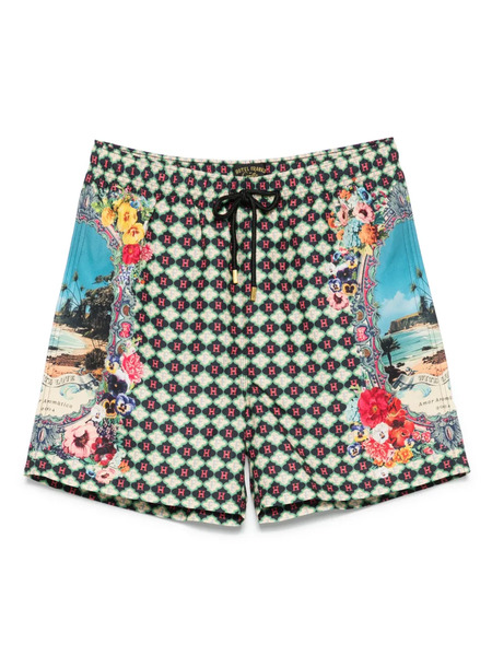  Camilla Bathing Bombshell Swim Shorts - Black 