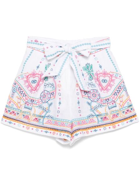  Camilla Belted Shorts - White 