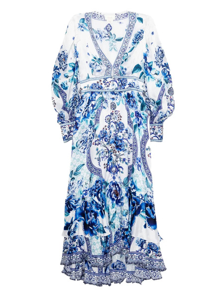  Camilla Button Front Dress - White 