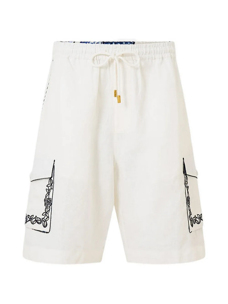  Camilla Embroidered Shorts - White 
