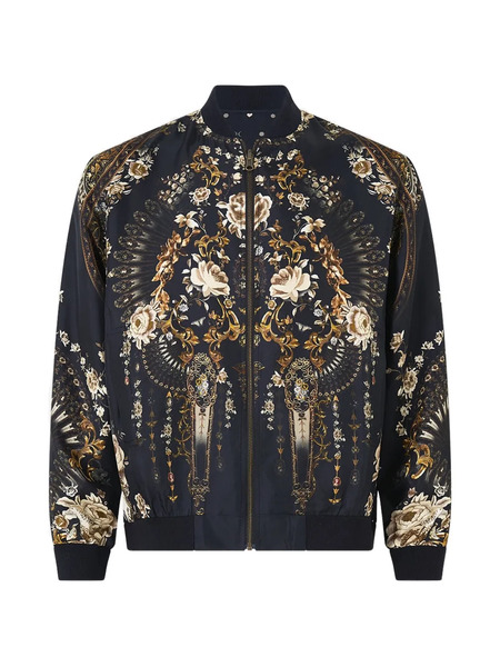  Camilla Flamenco Folklore Bomber Jacket - Blue 