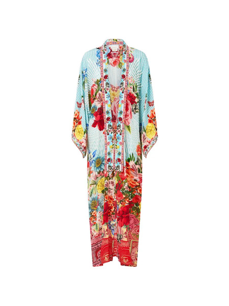  Camilla Floral-print Kimono - Blue 