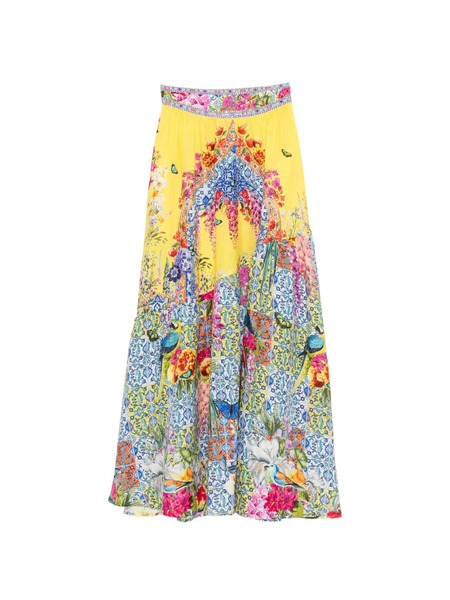  Camilla Floral Skirt - Yellow 