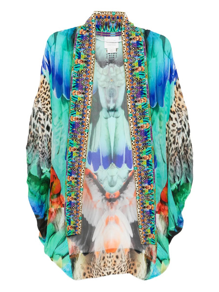  Camilla Graphic-print Jacket - Blue 