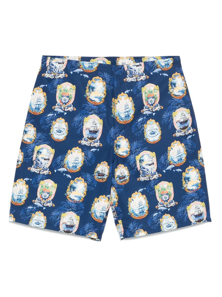  Camilla Graphic-print Shorts - Blue 
