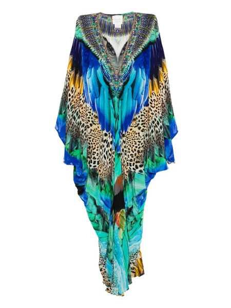  Camilla Graphic-print T-shape Dress - Blue 
