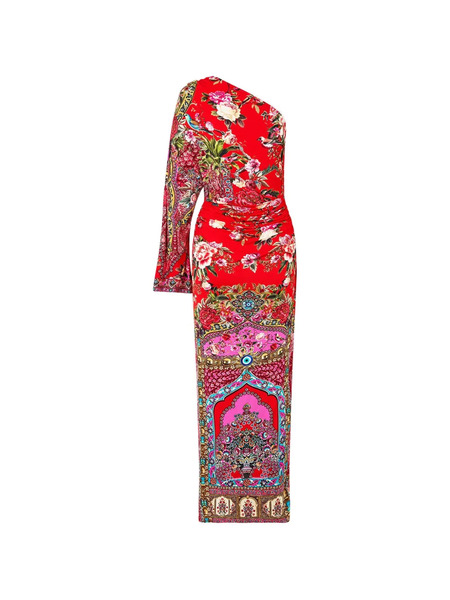  Camilla Heirloom Empire One Shoulder Dress - Red 
