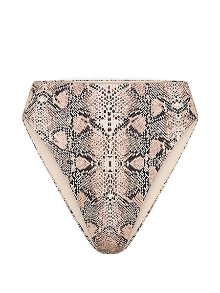 Camilla High-waist Printed Bikini Bottoms - Neutrals 