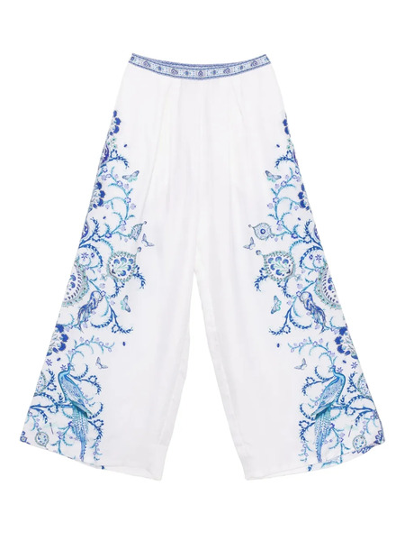  Camilla Iznik Lullaby Wide-leg Pants - White 