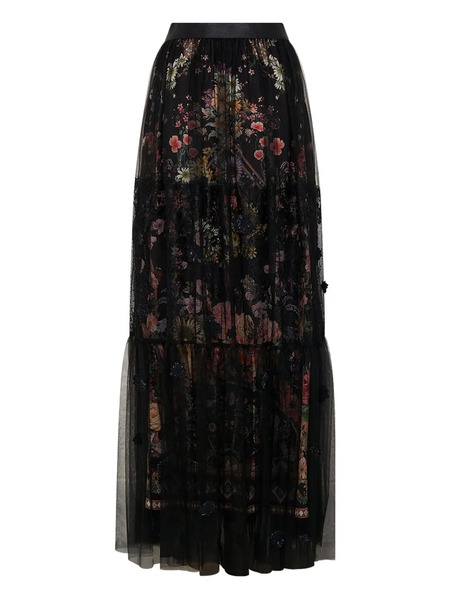  Camilla Letters From A Vineyard Maxi Skirt - Black 
