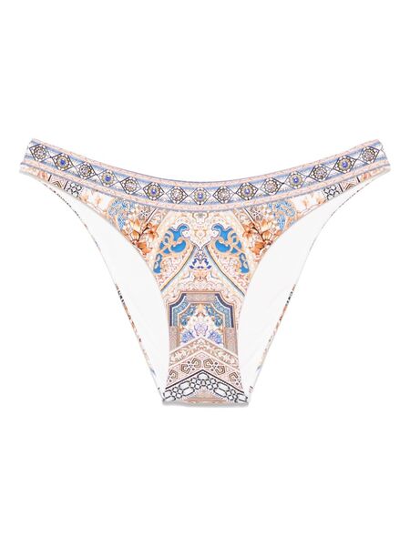  Camilla Make Me Your Mosaic-print Bikini Bottoms - Neutrals 