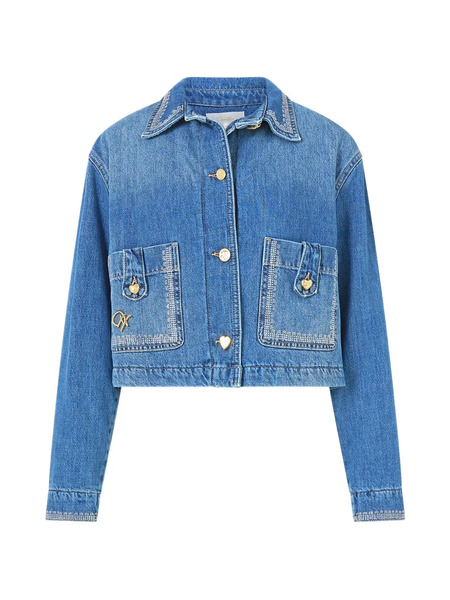  Camilla Milla Hum Of Alhambra Cropped Jacket - Blue 