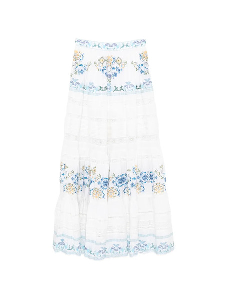  Camilla My Homespun Heart Maxi Skirt - White 
