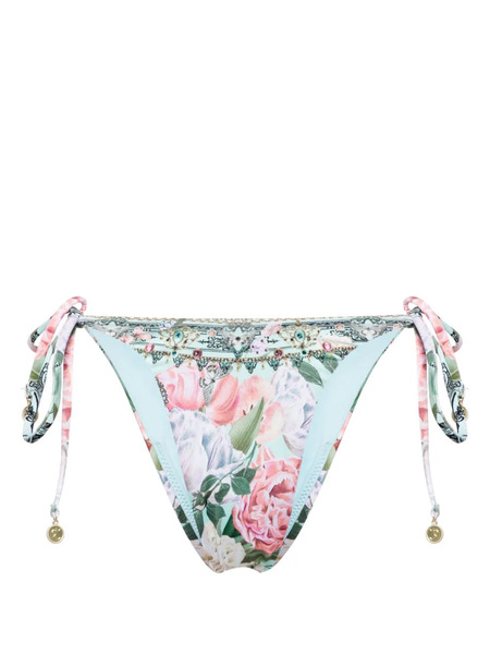  Camilla Petal Promise Land Side-tie Bikini Bottom - Blue 