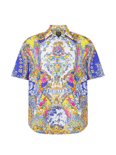  Camilla Printed Shirt - White 