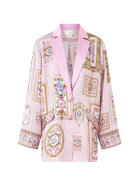  Camilla Relaxed Floral Jacket - Pink 