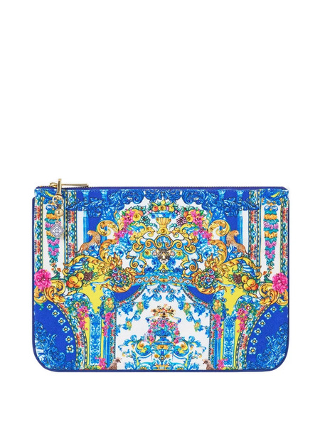 Camilla Small Floral-print Clutch Bag - Blue 