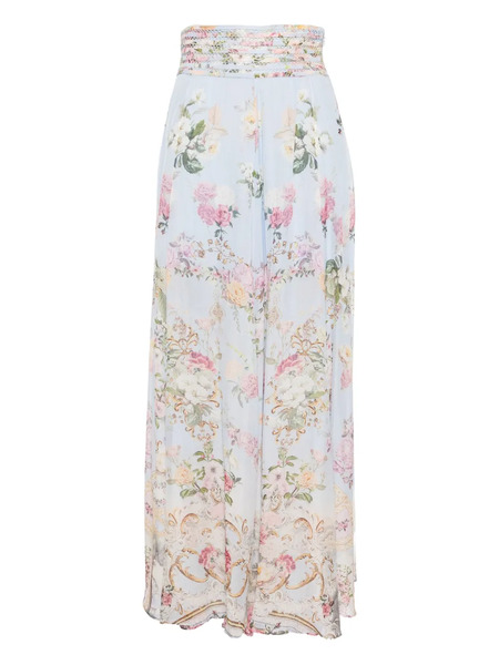  Camilla Tiled In Time Wide-leg Pants - Blue 
