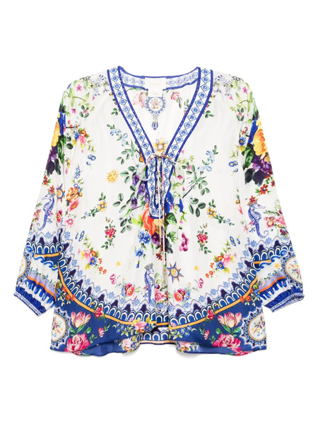  Camilla Tiles Darls Blouse - White 