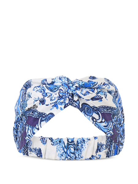  Camilla Woven Twist Headband - White 
