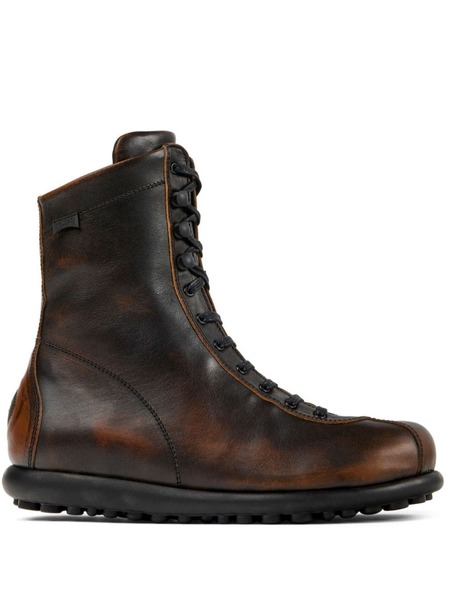  Camper Ariel Lace-up Leather Boots - Brown 