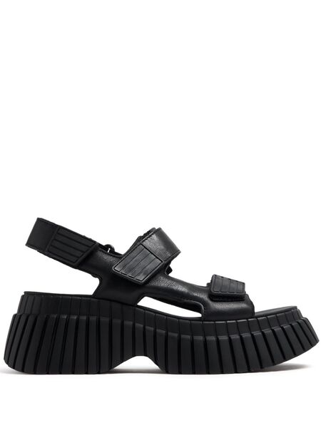  Camper Bcn Platform Sandals - Black 