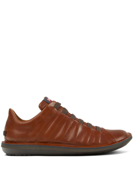  Camper Beetle Lace-up Leather Sneakers - Brown 