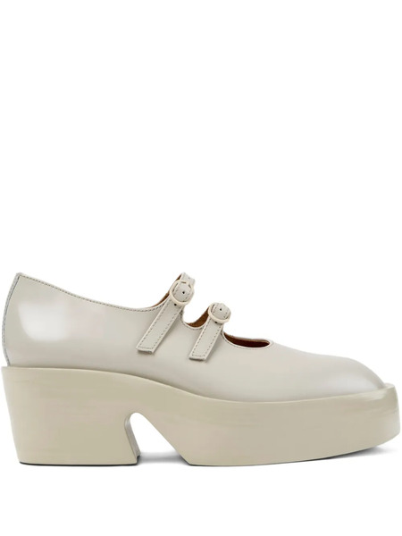  Camper Billie Buckle-strap Platform Pumps - Neutrals 