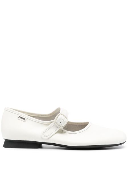  Camper Casi Myra Leather Ballerina Shoes - Neutrals 