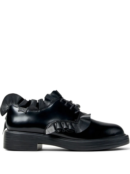  Camper Dean Ruffled Lace-up Shoes - Black 