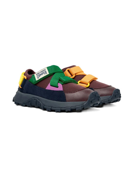  Camper Kids Drift Trail Twins Hook-and-loop Strap Sneakers - Red 