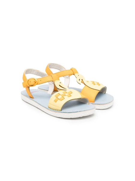  Camper Kids Flamingo-detail Sandals - Yellow 