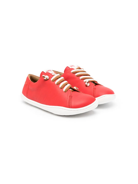  Camper Kids Lace-up Leather Sneakers - Red 