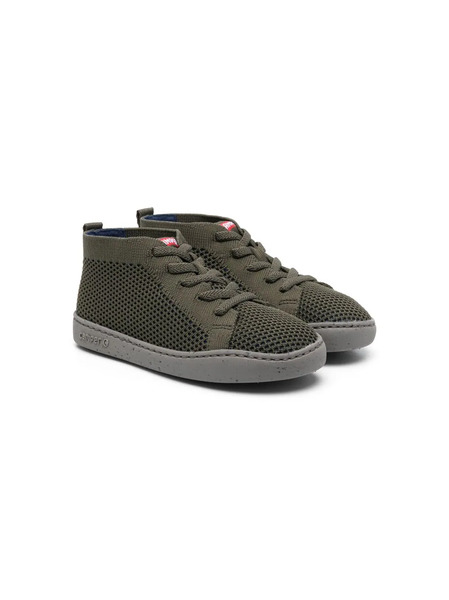  Camper Kids Lace-up Round-toe Sneakers - Green 