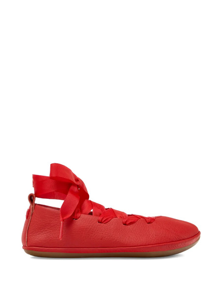  Camper Kids Leather Ballet Flats - Red 