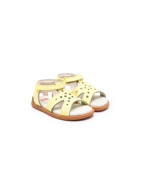  Camper Kids Miko Twins Leather Sandals - Yellow 