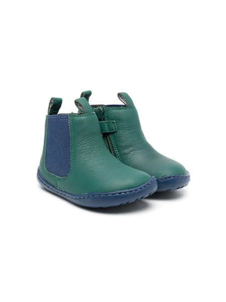  Camper Kids Peu Cami Leather Boots - Green 
