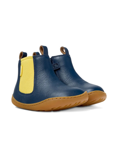 Camper Kids Peu Elastic-panel Leather Boots - Blue 
