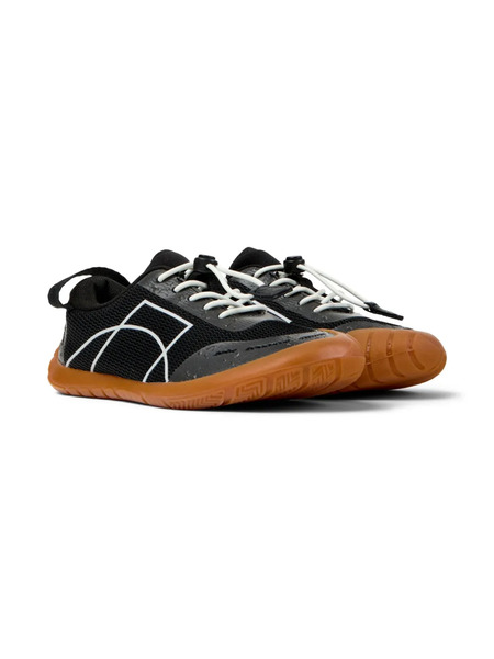  Camper Kids Peu Path Geometric Pattern Trainers - Black 