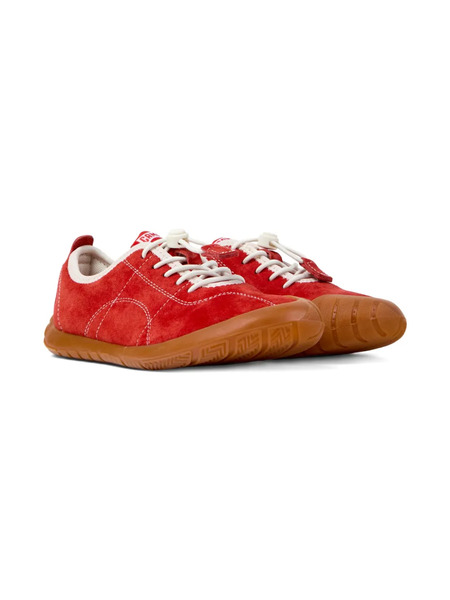 Camper Kids Peu Path Nubuck Lace-up Sneakers - Red 