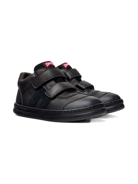  Camper Kids Runner Double-strap Leather Sneakers - Black 