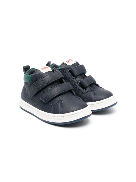  Camper Kids Runner Four Touch-strap Leather Sneakers - Blue 