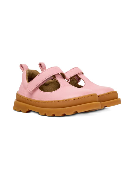  Camper Kids T-bar Leather Ballerinas - Pink 
