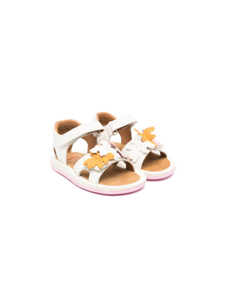  Camper Kids Twins Leather Sandals - White 