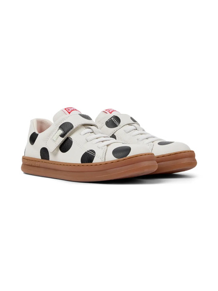  Camper Kids White Polka Dot Trainers 