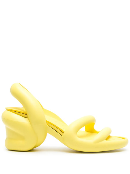  Camper Kobarah 76mm Chunky Sandals - Yellow 