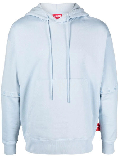  Camper Logo-patch Drawstring Hoodie - Blue 